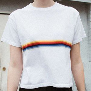 Brandy Melville John Galt Aleena Rainbow Top